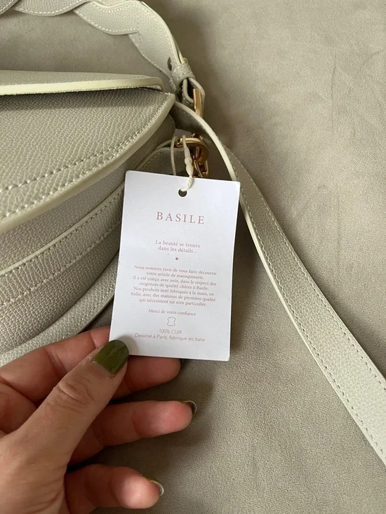 NWT Basile (Maison Rinceau) Le Dianna Shoulder / Crossbody Bag Ivory Color - Picture 6 of 7